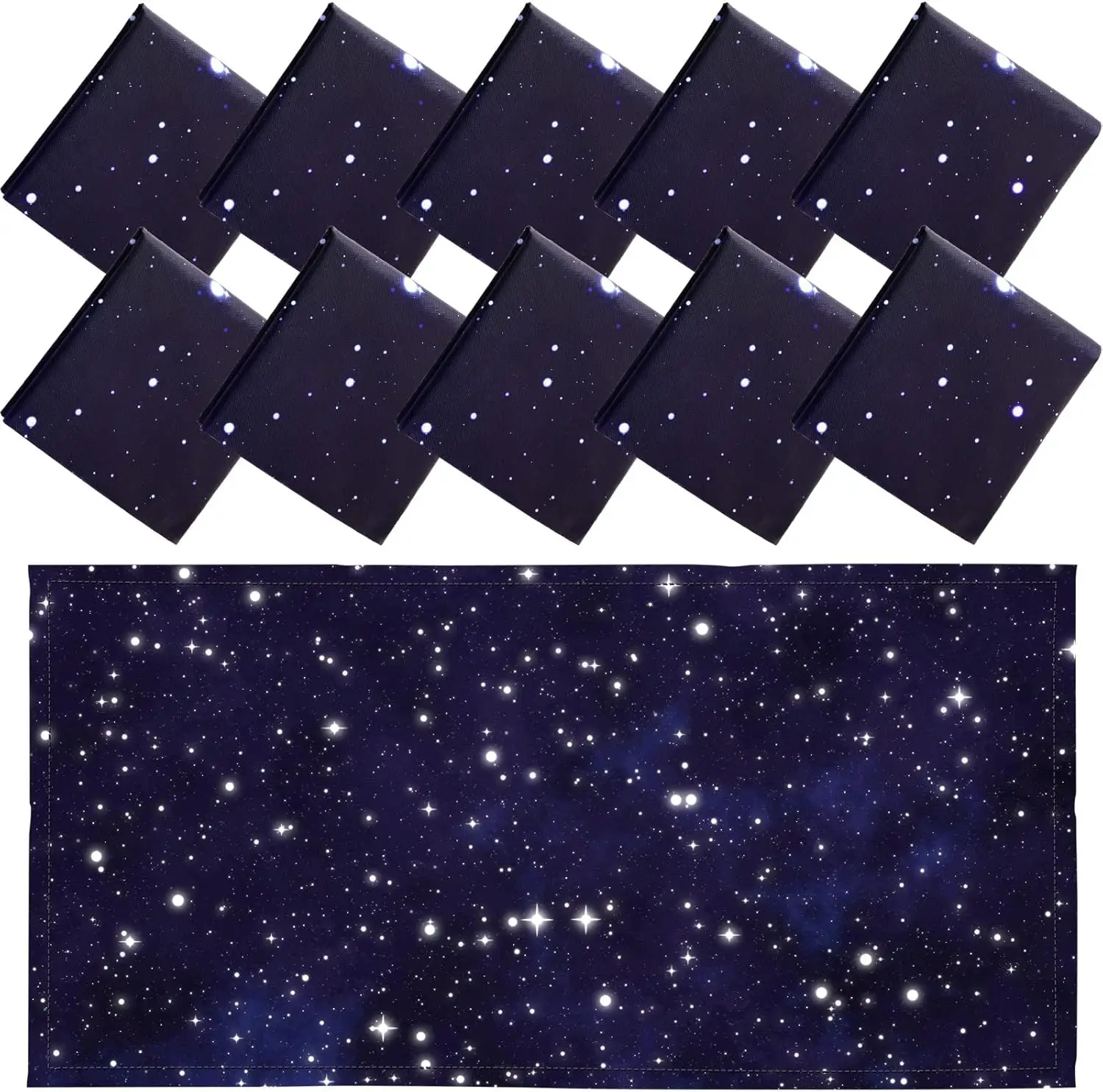 

Набор из 10 магнитных фильтров для люминесцентных ламп 2x4 фута (60x120 см) для потолка, для класса, офиса, дома, декор «Звездное небо»