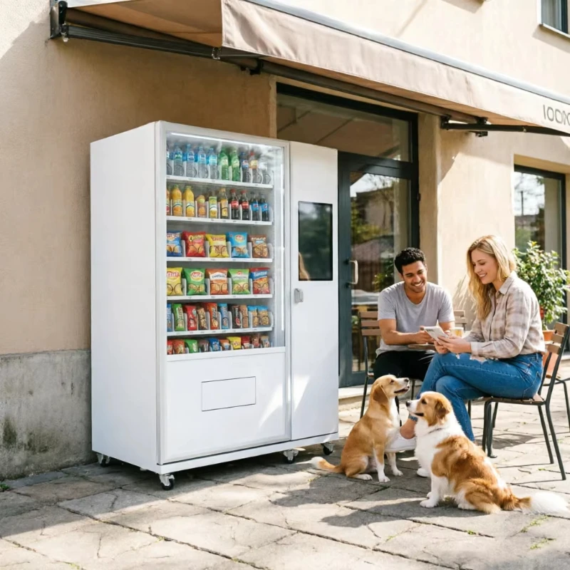 Smart Drink Snack Vending Machine Touch Screen Cashless Payment System Retail Store Automation Solution