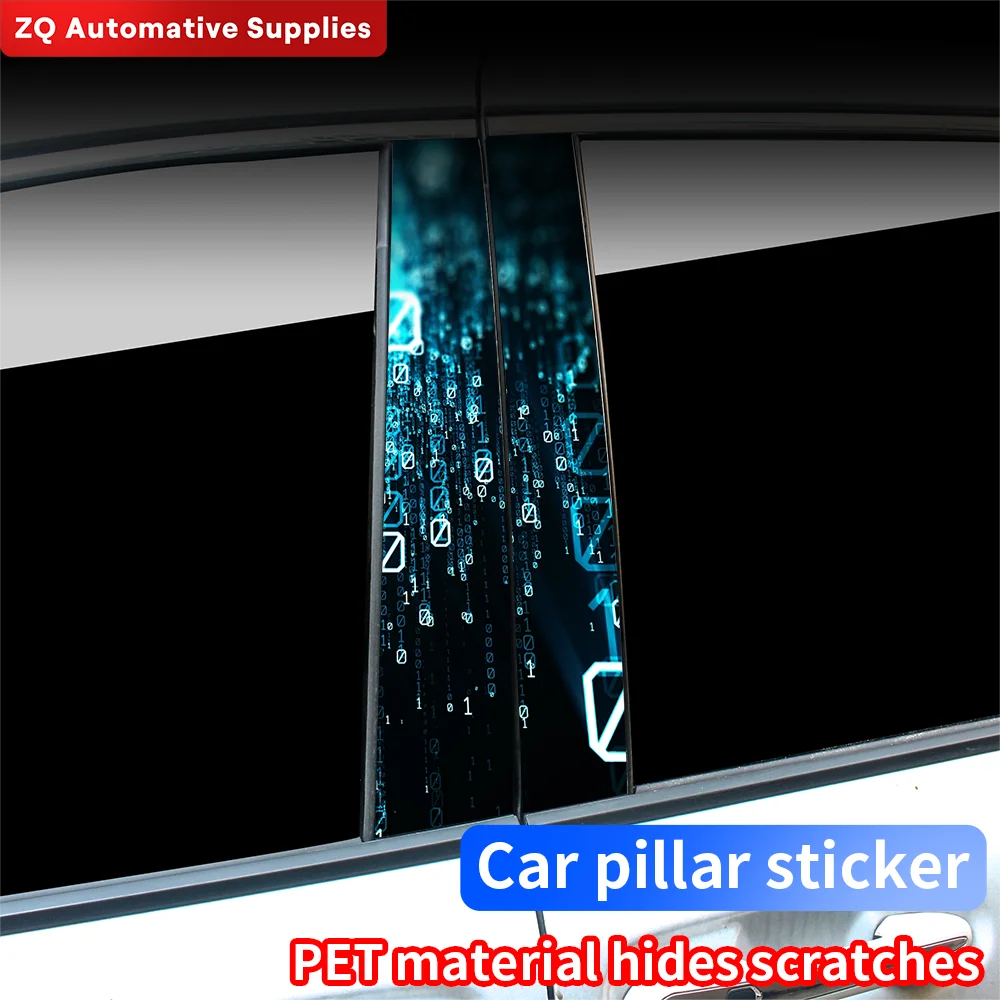 

Number Car Stickers Auto B-Pillar Waterproof Decor Cover Scratches DIY Car Doors Pillar Sunscreen Vinyl Decals Auto Accessories