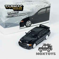 Tarmac Works 1:64 Lancer GSR Evolution III Black Diecast Model Car