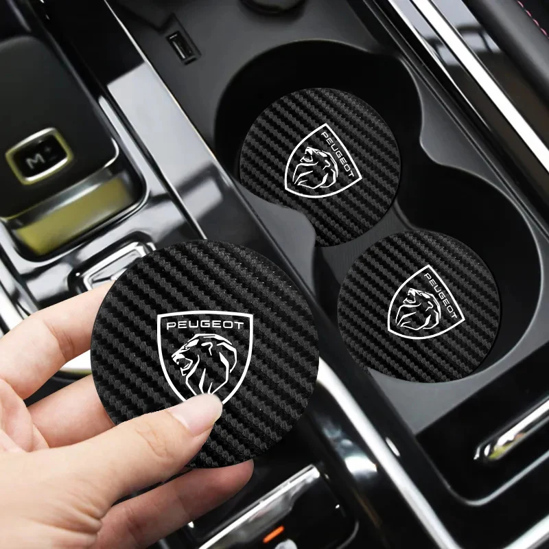 Coussin antidérapant en silicone pour voiture, 2 pièces, accessoires d'intérieur imperméables pour la nouvelle Peugeot 206 208 207 3008 308 2008 107 508