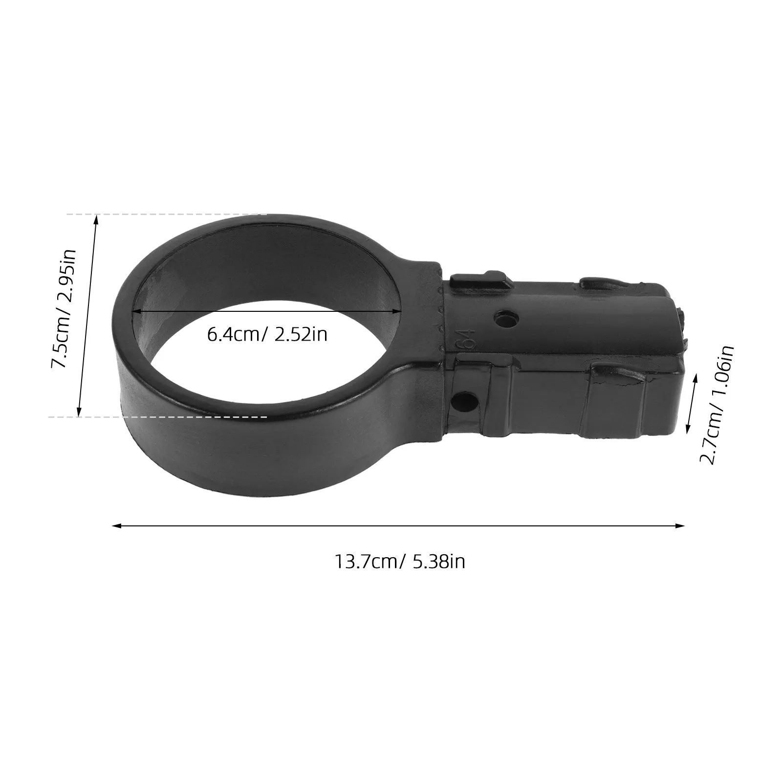 2Pcs High-Strength Nylon Ladder Ring Sleeves with Slot Telescoping Ladder Replacement Parts Easy Install Portable Safety Grip view 4