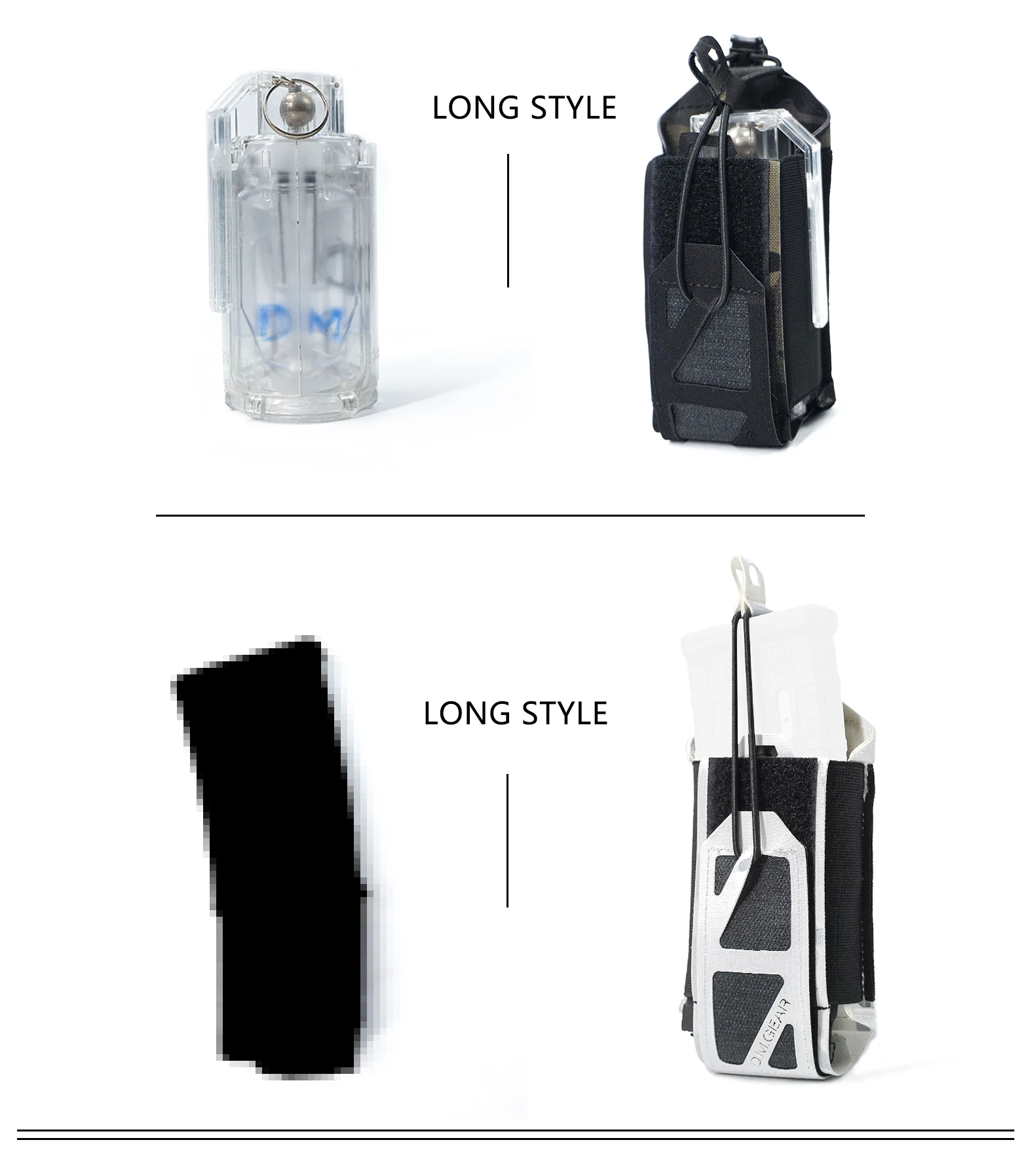 DMGear MultiPurpose Molle Pouch Steel Bone Walkie-Talkie Bag Multifunctional Sub-Bag Men and Women Hunting Outdoor Supplies