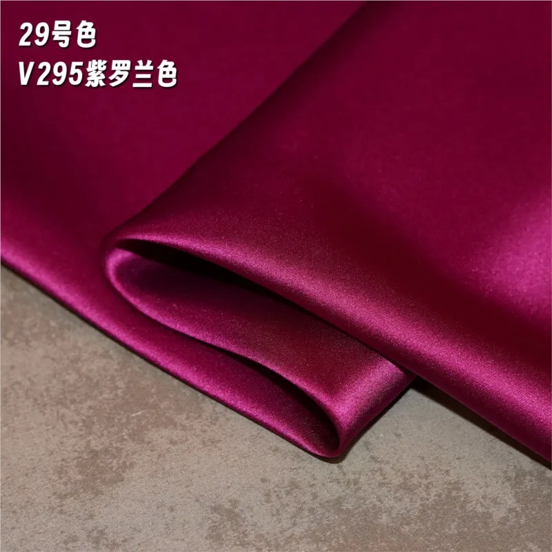 

V295 Solid color 16momme silk crepe Satin lined with pajama fabric