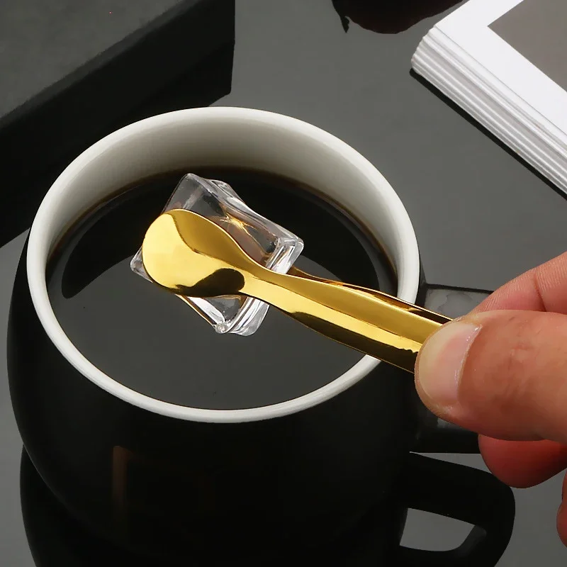 Rustproof Ice Tong 304 Stainless Steel Bar Tool Clip for Sugar Cubes Food  Smooth Edges Ice Clamp
