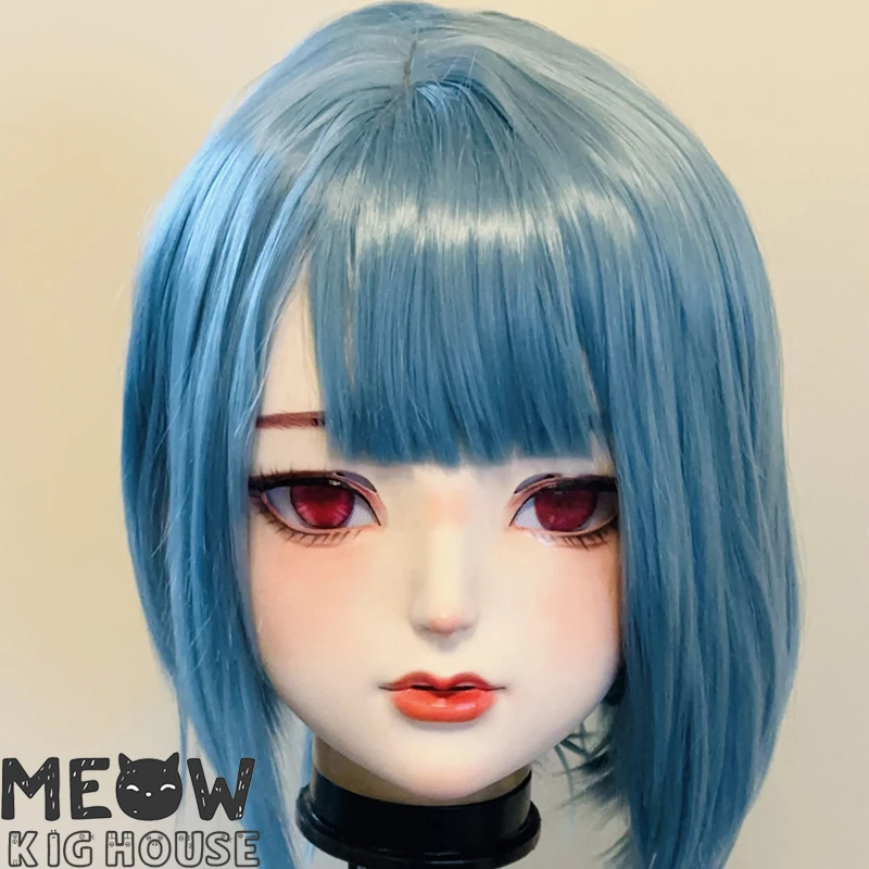 

(MEO602) Customize Handmade Full Head Lockable Human Style Crossdress Male to Female BJD Doll Kigurumi Mask