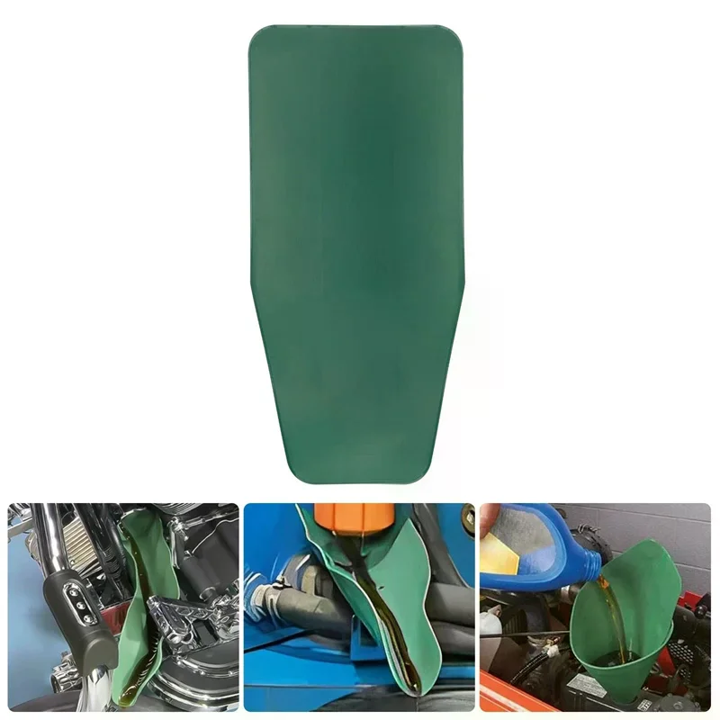 Reusable Flexible Foldable Oil Funnel,Multi-Purpose Wide-Mouth Funnel For Auto Oil Drain,Easy Clean Funnel For Engine Oil,Fluid