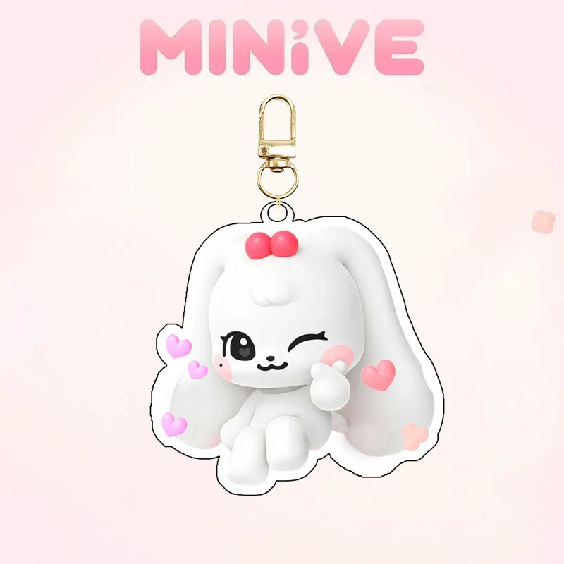 Ive Minivek Kpop Group Idol Acrylic Keychain Lovely Bag Charms Pendant Fans Gift Key Chain Souvenir Creative New Kingring Cute view 4