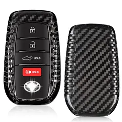 Cubierta de llave para Toyota Tundra, carcasa protectora de fibra de carbono para Toyota Tundra Sequoia Venza Sienna RAV4, accesorios 2024