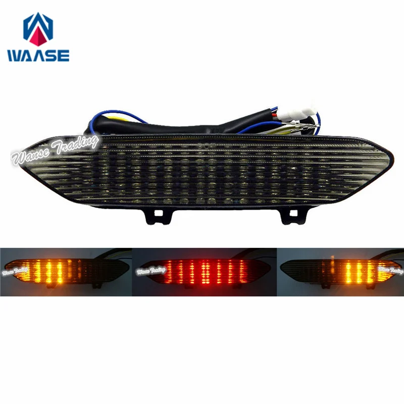 waase For Yamaha YZF R1 2002 2003 Rear Tail Light Brake Turn Signals Integrated LED Light