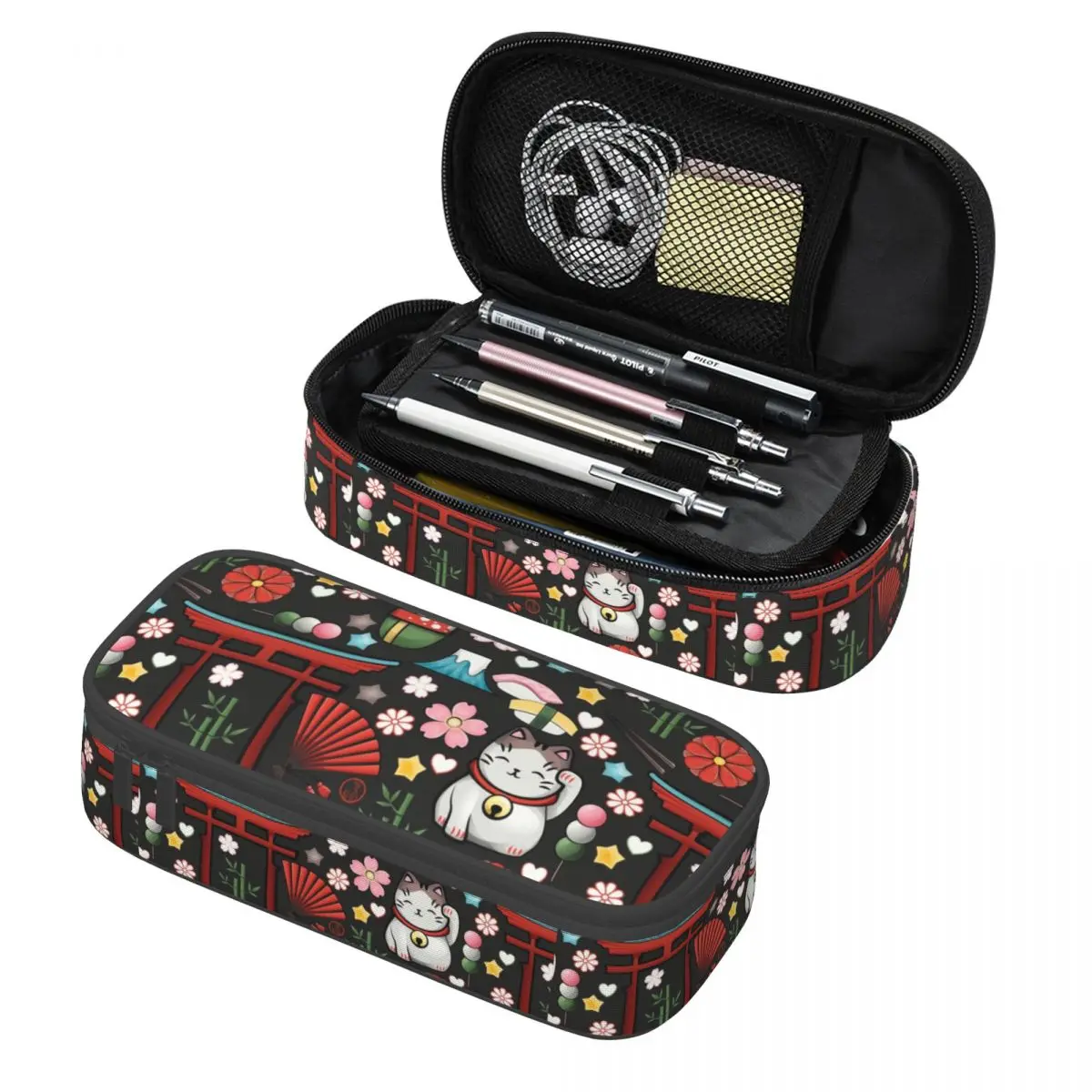 personalizado-kawaii-maneki-neko-gato-da-sorte-bonito-lapis-caso-menino-menina-grande-capacidade-japones-gueixa-arte-caixa-de-lapis-estudante-escola