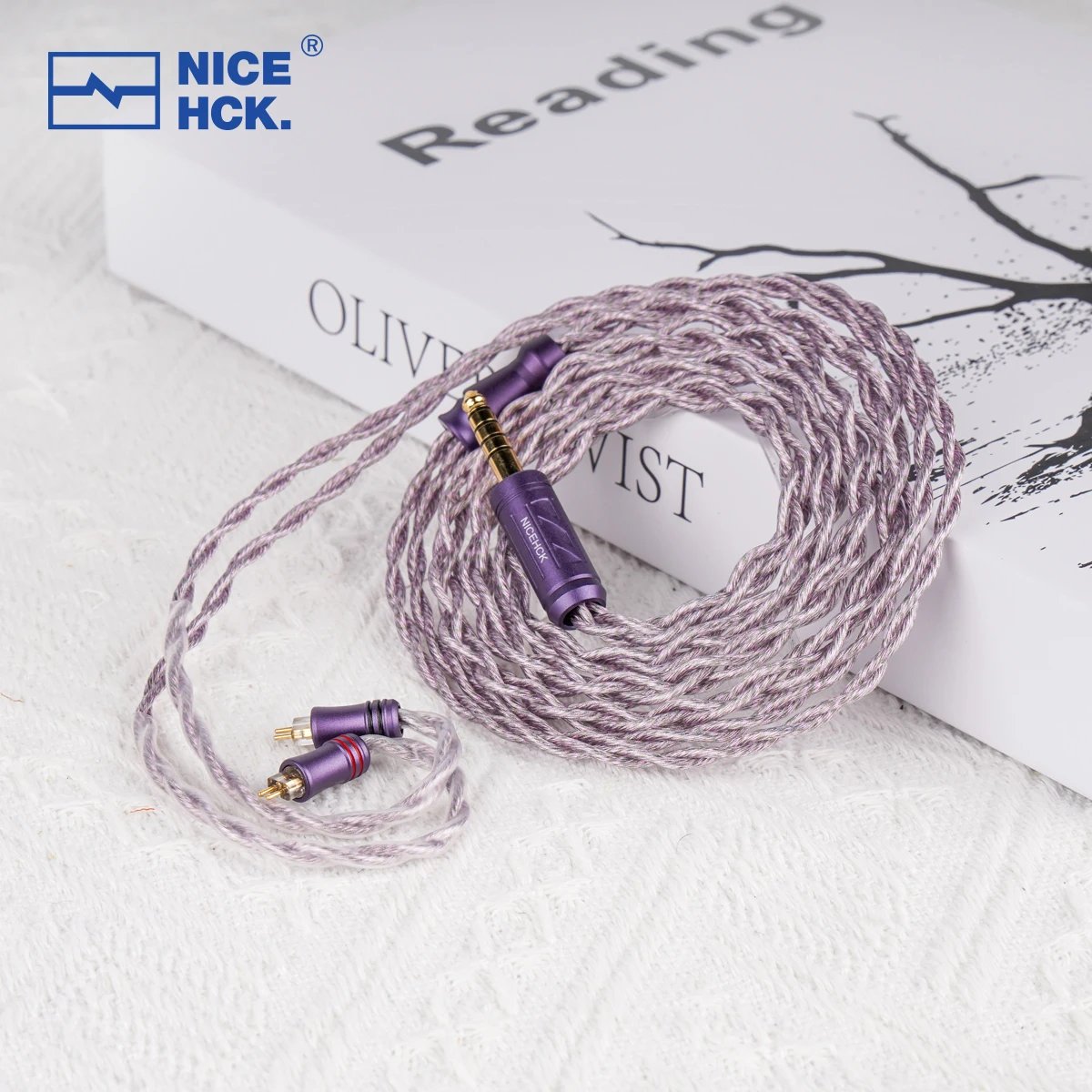 NiceHCK AceLilac Earphone Wire 7N OCC+7N Silver Plated OCC Earud Replace Cable MMCX/2Pin for Himalaya Performer 8 F1 Pro BaJie