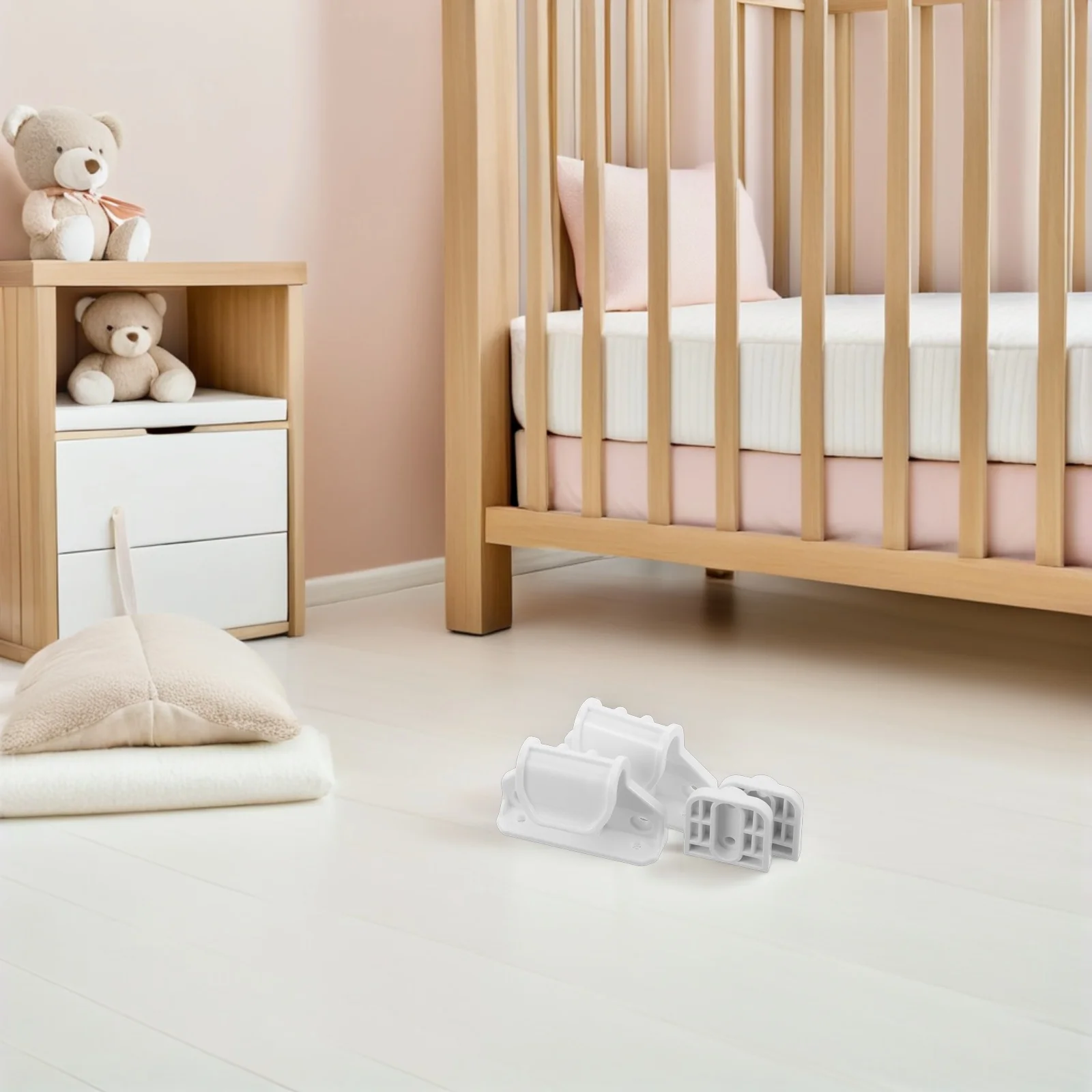 

1Set Retractable Baby Gate Extension Kit Drill Mounted Baby Gate Spare Parts for Stairs Door Safety Fence Accessories