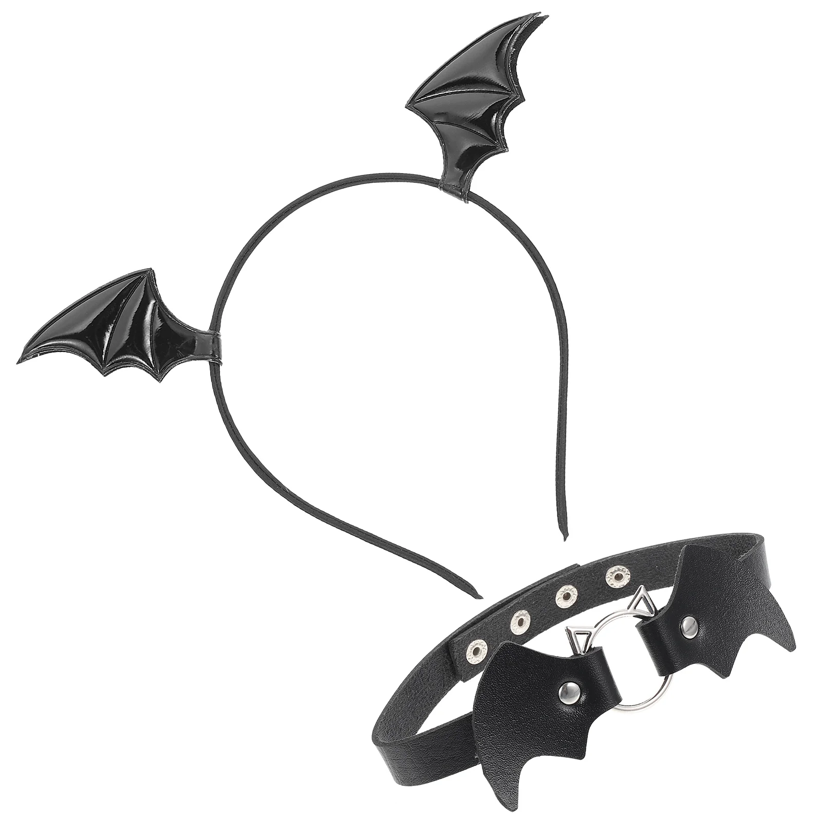 Bat Headband Collar Hair Accessories Halloween Headbands Decor Hairband