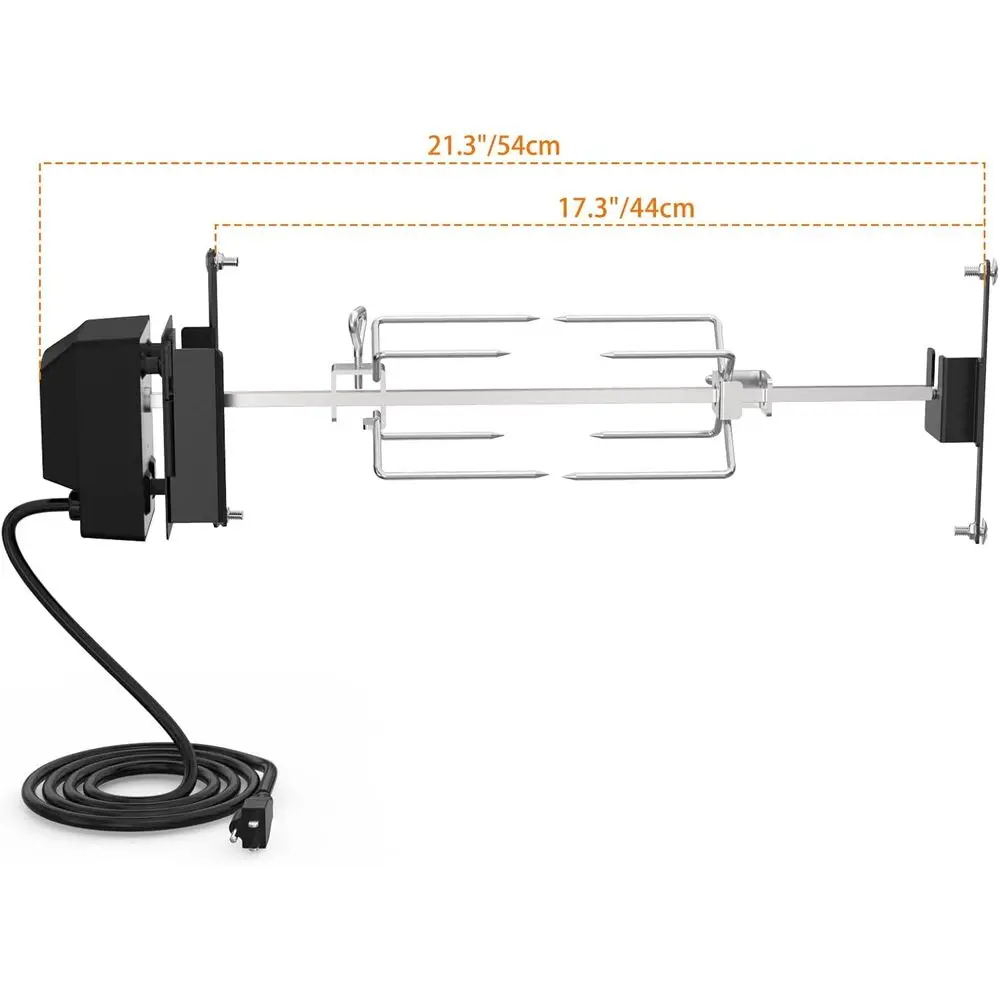 طقم مشواة للشواء من الفولاذ المقاوم للصدأ لـ Weber 18 WSM، ملحقات شواية الطبخ الخارجية