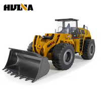 Huina 1583 Alloy Version 22-channel Remote Control Bulldozer 2.4G Wireless Large Remote Control Car Engineering Car Loader Toy