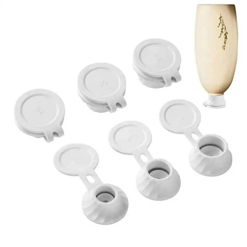 Wholesale Plastic Bottle Cap 3pcs Inverted Leakproof Bathroom Shower Gel Shampoo Kitchen Spice Bottle Leakproof Cup Lid
