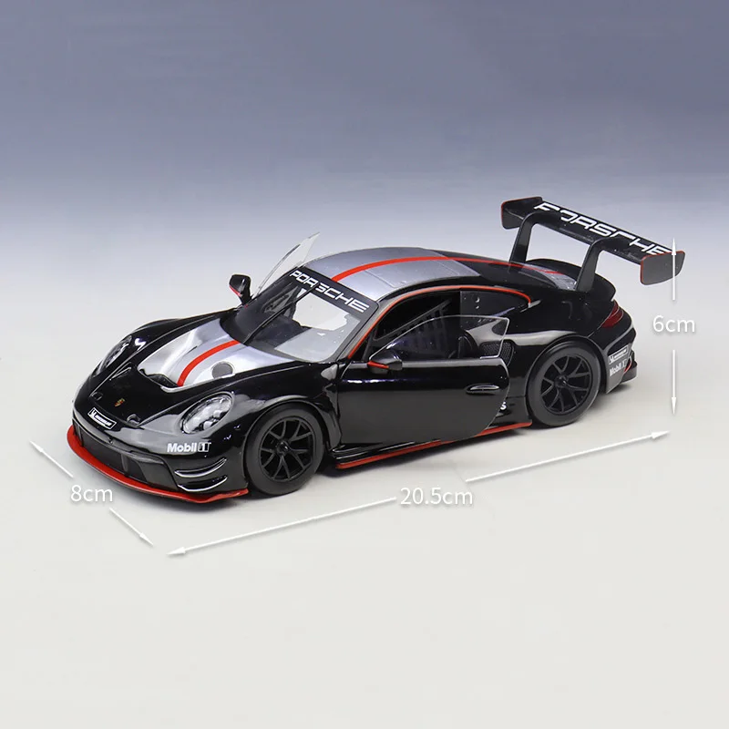 Bburago 1:24 Porsche 911 GT3 R Alloy Sports Car Model Diecast Metal Track Racing Vehicles Car Model Simulation Children Toy Gift