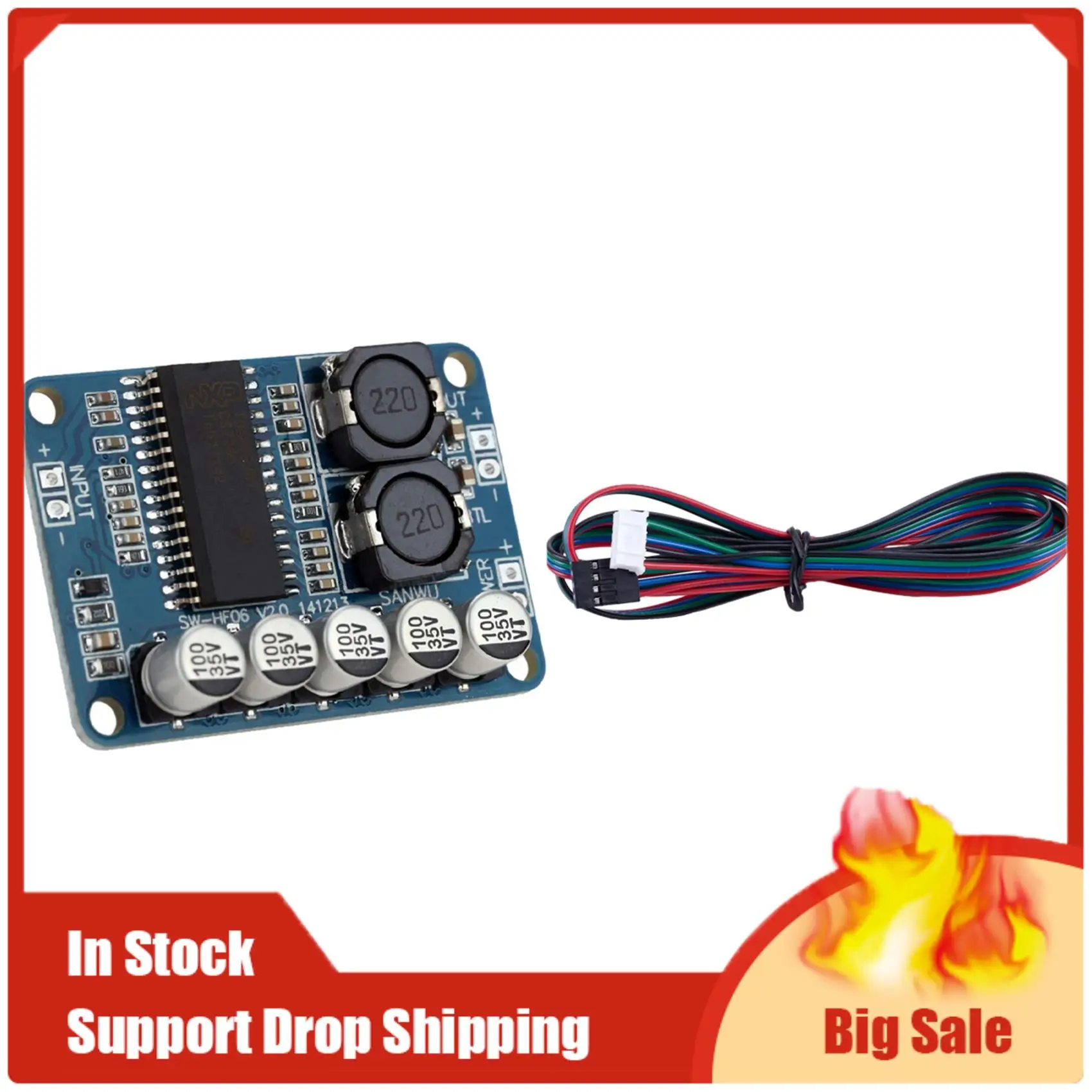 トップセール 1 個 TDA8932 モノラル 35W デジタルアンプモジュール & 1 個拡張 NEMA 17 ステッピングモーターケーブル