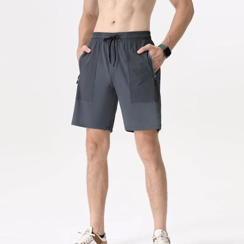 

Men's Running Sport Ice Silk Shorts Gym Jogging Shorts Fitness Bodybuilding Sweatpants Outdoor Beach Sports Pants