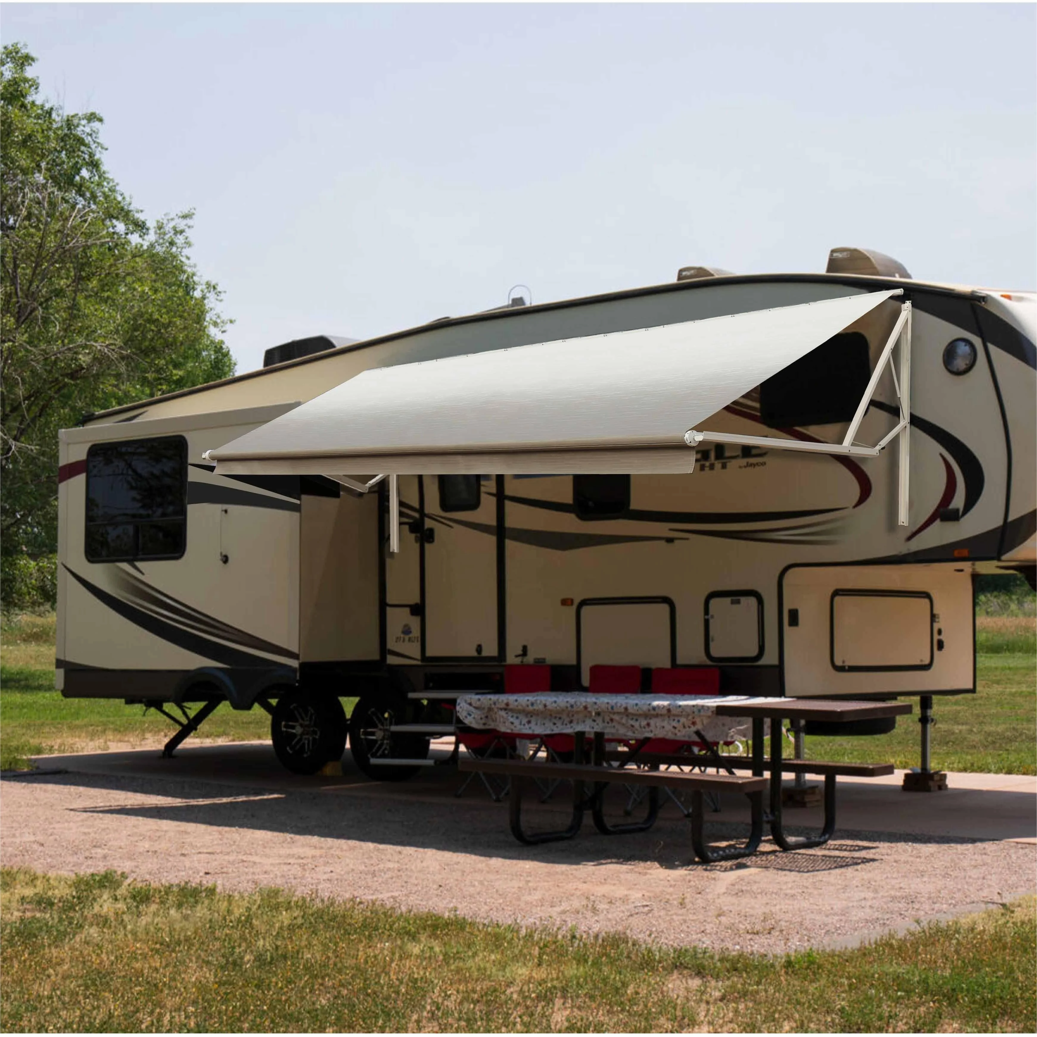 Tissu d'auvent pour caravane et remorque Rv électrique 4m