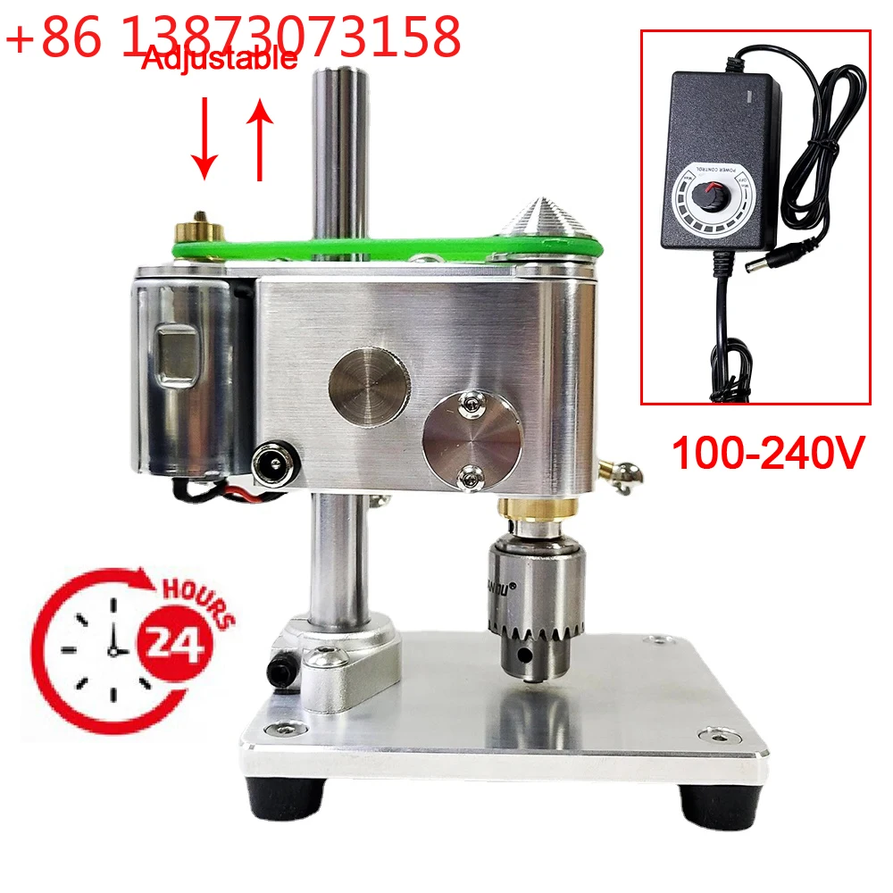 100-240V Mini Drilling Machine Mechanical Decorative Adjustable Pressure Precision Watch Bench Drill Model Crafts Series