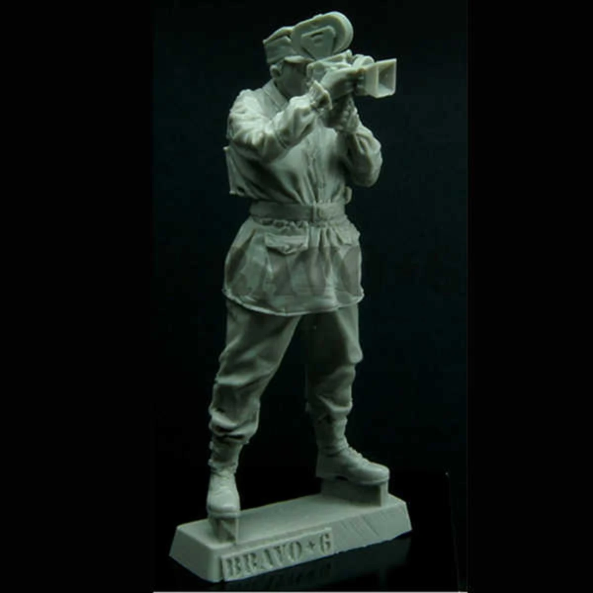 Kit de figurine en résine non peinte, thème militaire, soldat allemand, journaliste de la Seconde Guerre mondiale, non assemblé et non peint, GK, 1/35