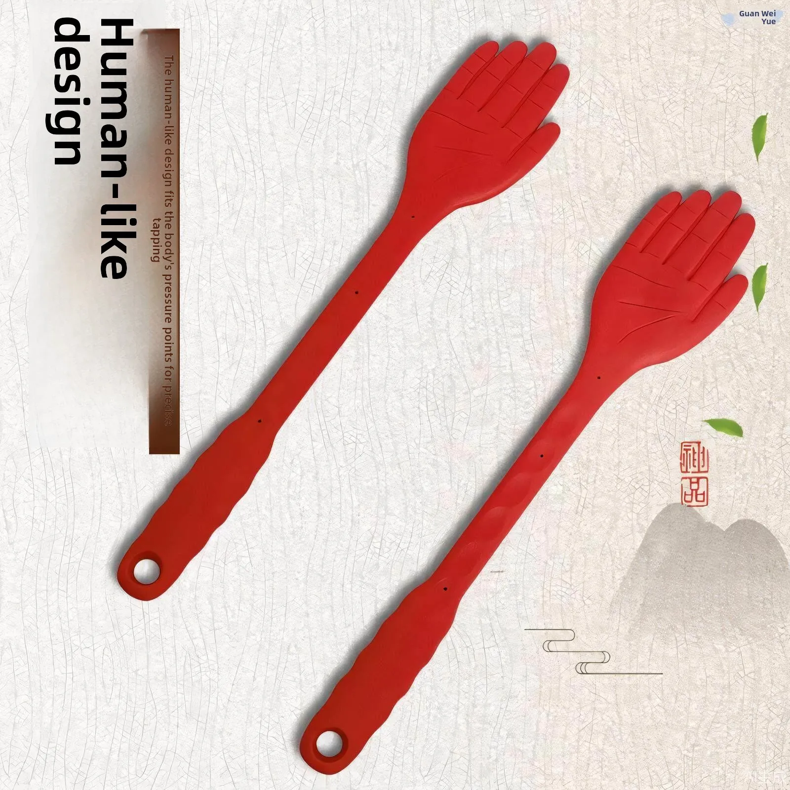 

Silicone Simulation Palm Meridian Beat Board Health Maintenance Home Use Massage Tool Hand Beat Palm Relaxation Device