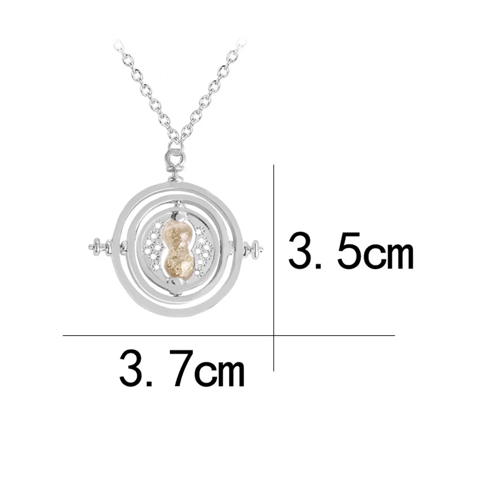 Harry Potter Themed Time Turner Hourglass Golden Snitch Wing Charms Magic Potion Bottle Cosplay Accessory Movie Collectible Gift view 6