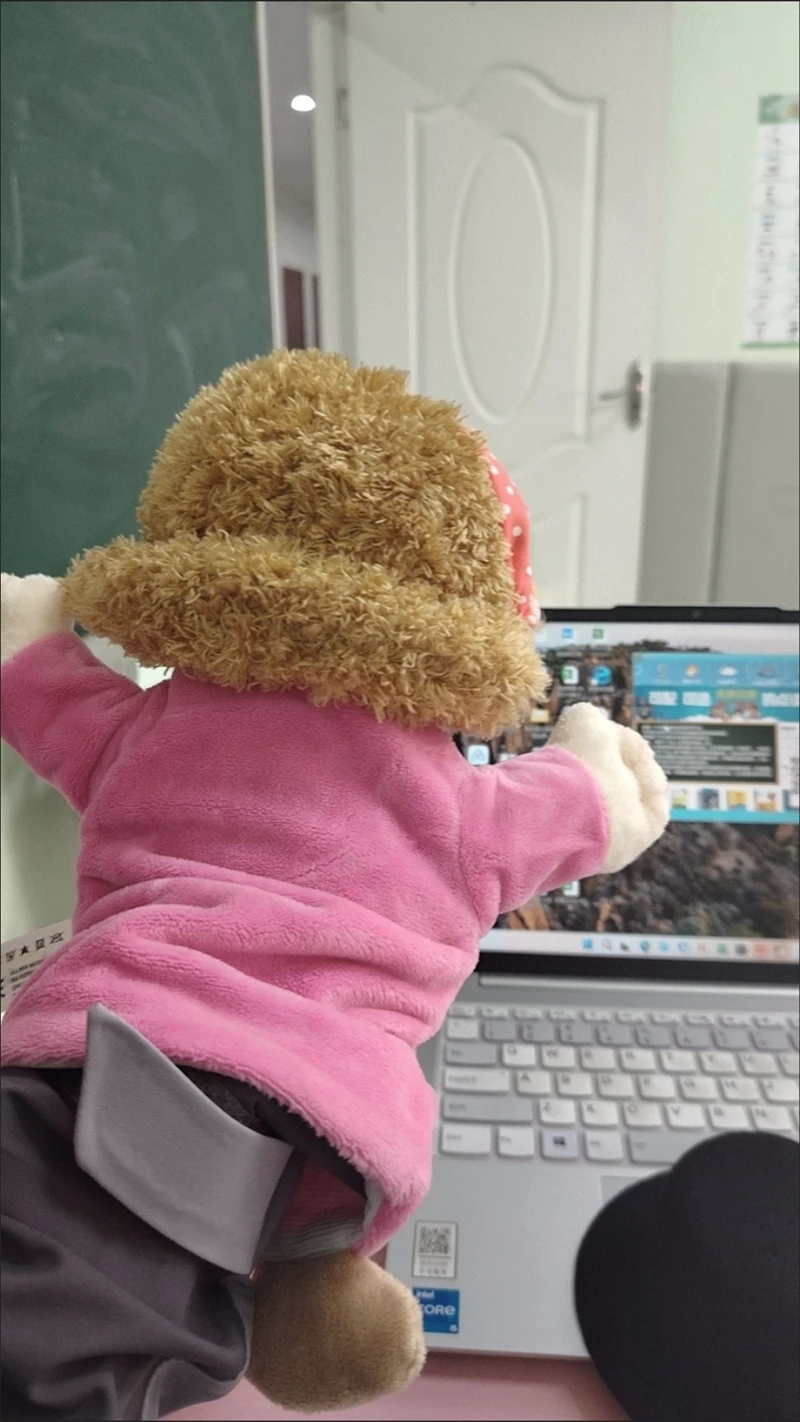 28-33 CM Kawaii Familie Knuffels Mensvormige Ouders Grootouders Jongens en Meisjes Verhalen vertellen Handschoenen Karakters