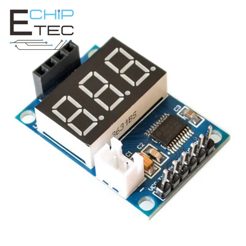 

Free shipping 1PCS Ultrasonic Ranging Module HCSR04 Test Board Serial Port Output Digital Tube Display Rangefinde