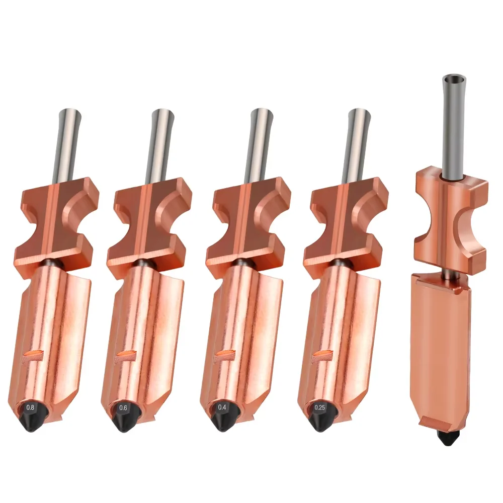 For Flashforge Adventurer 5X Upgraded Detachable Replacement Nozzle 0.25/0.4/0.6/0.8mm AD5X Bimetallic Hardened Steel Nozzle