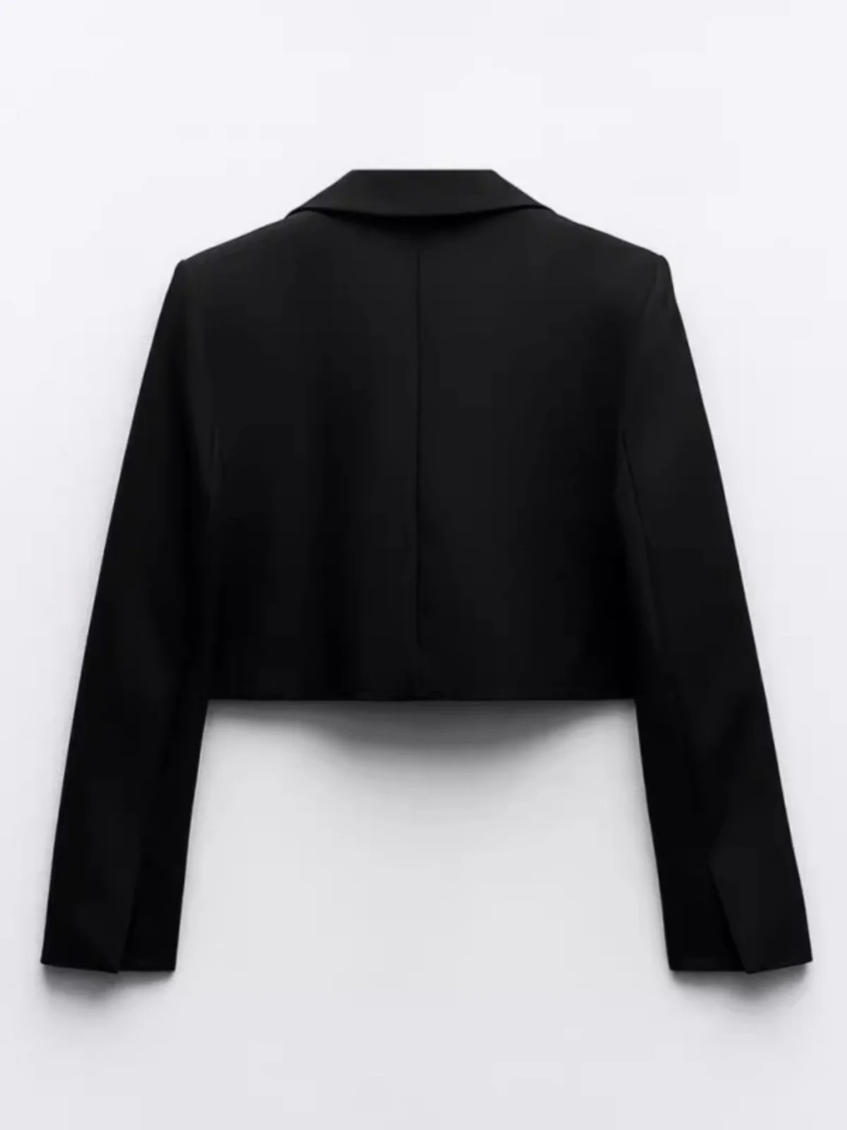 Traje ortopé informal para mujer, chaqueta con doble botonadura y cuello abatible, fibra de poliéster, corte holgado, para ir al trabajo, primavera 2025,