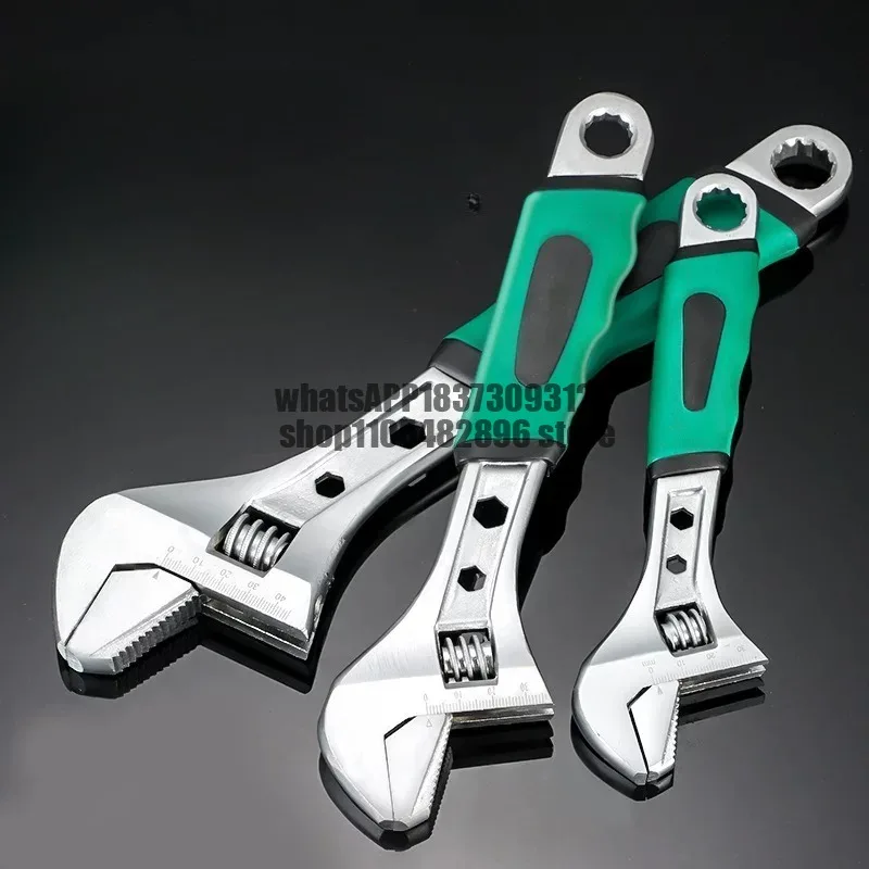 Active wrench tool set Adjusting live mouth pipe pliers Hardware Daquan Multifunctional large opening Bathroom wrench Full set