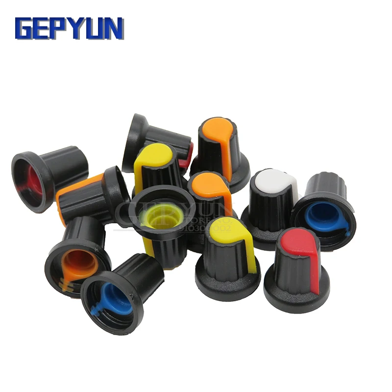 غطاء مقبض مقياس الجهد WH148 ، مقبض AG2 ، أصفر ، برتقالي ، أزرق ، أبيض ، أحمر ، 15x17 ، 20