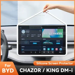 For BYD CHAZOR KING DM-i Silicone Screen Frame Display Edge Protector Central Control Car Protection Accessores