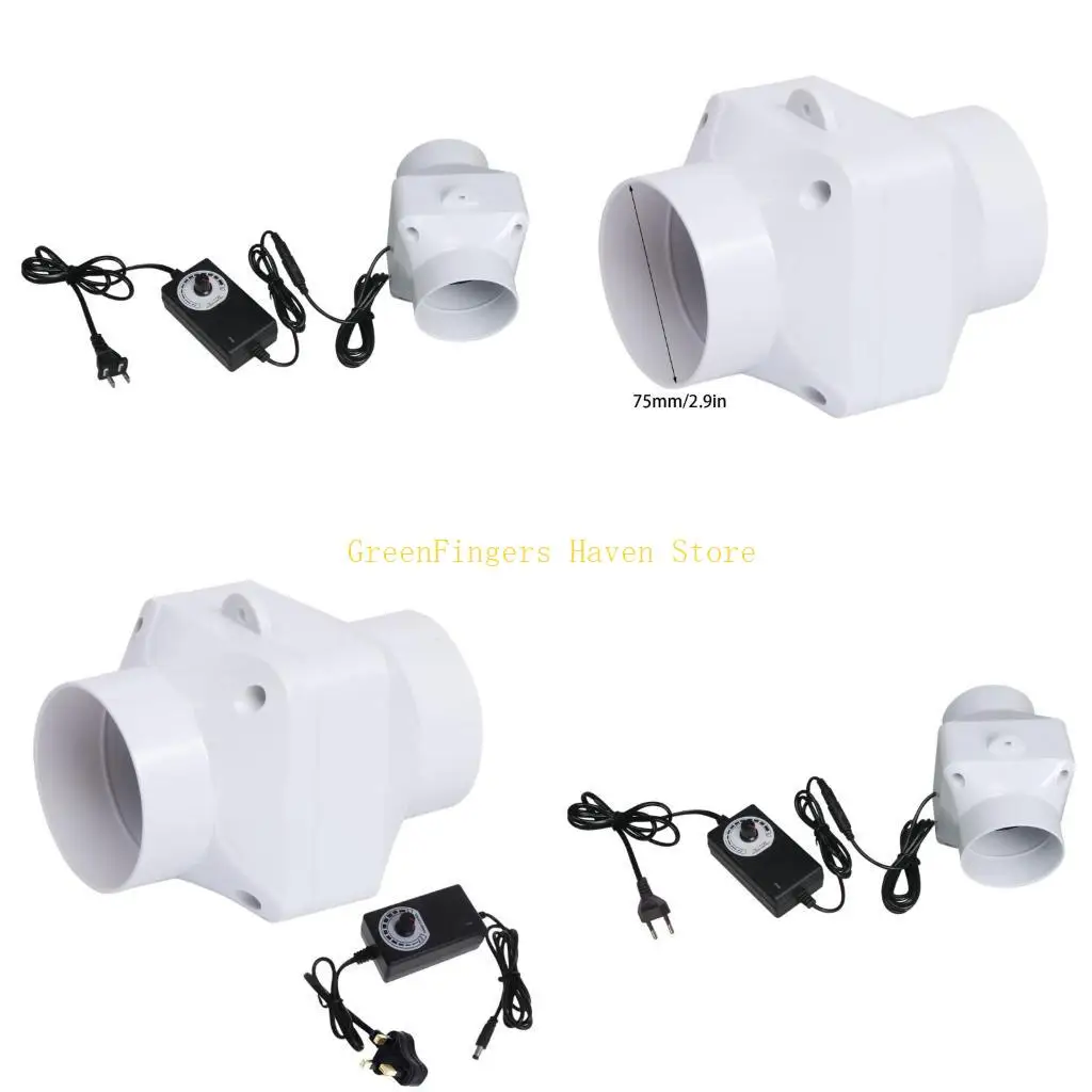 

F68D Energy saving 75mm PVC Fan for Kitchen Bathroom Factory