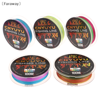 〔Far〕 Braid Fishing Line 0.6-6.0# 100M 4 PE Wires Braided Line For Fishing Fly Kite Line Sea Saltwater Weave Fishing Line Cord