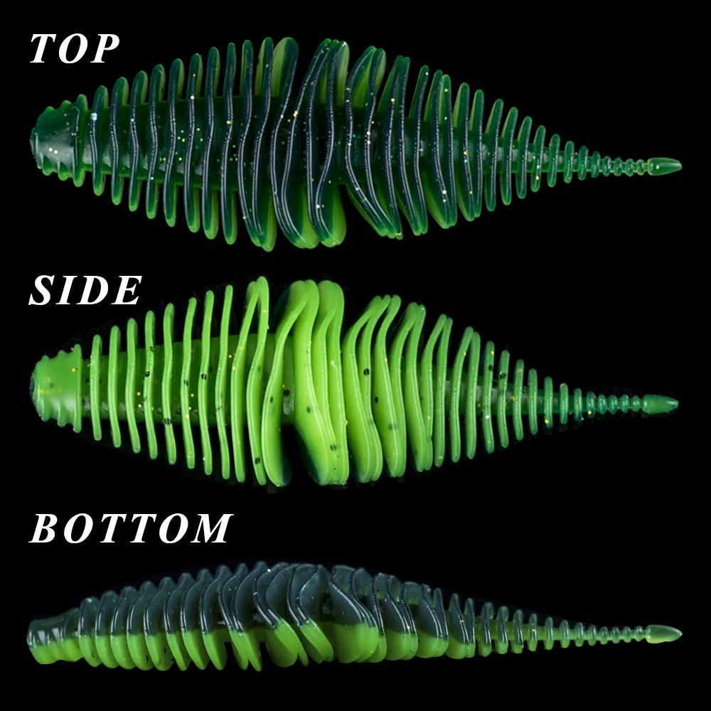 CCLTBA Señuelos Pesca Swimbait – Cebo Suave Trucha 7,5-10,5 cm - imagen 3