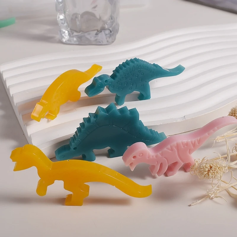 Dinosauro portachiavi stampo in resina stampo in Silicone collana ciondolo stampo per gioielli fai da te dinosauro fascino stampo epossidico fai da te