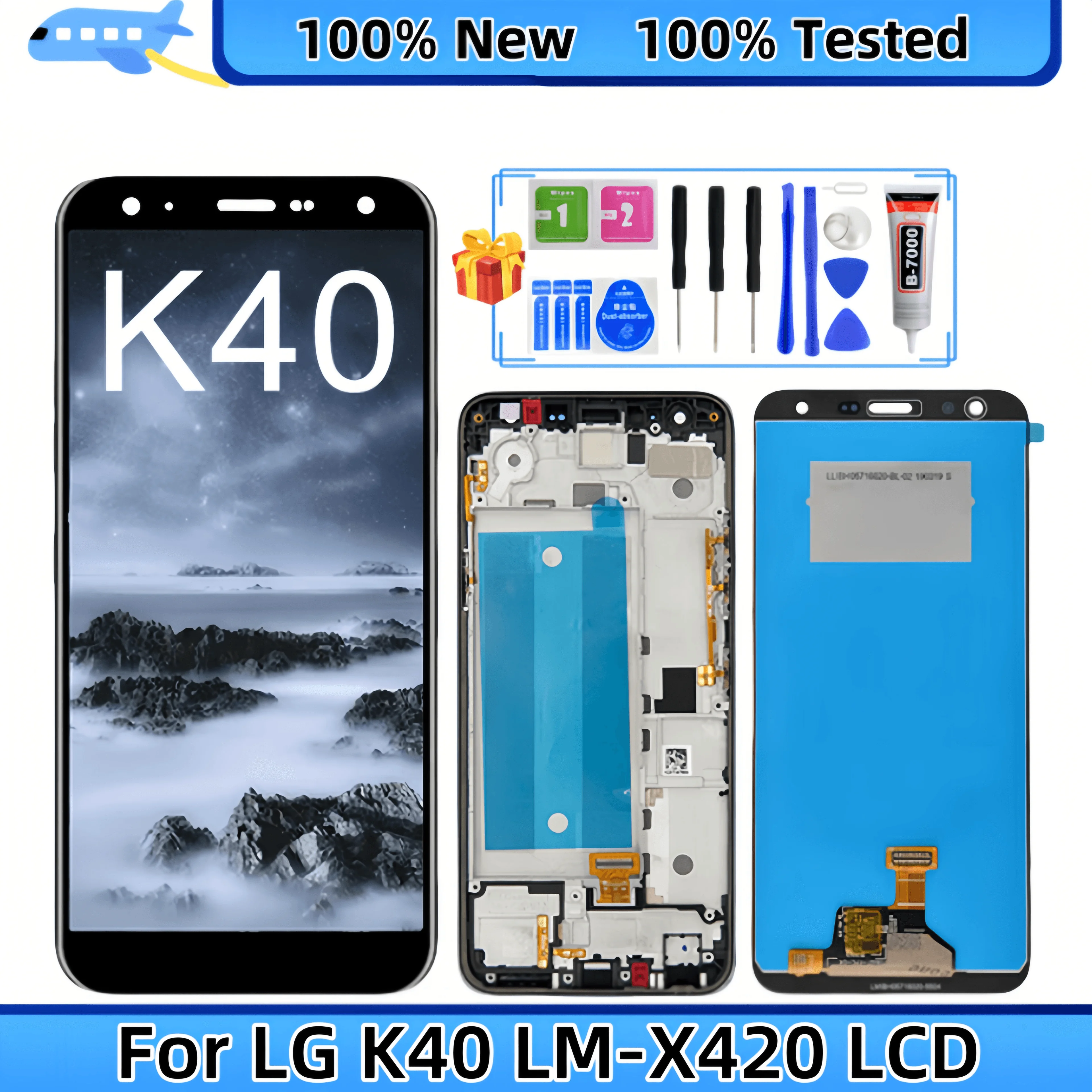 

LCD Display Touch Screen Digitizer Assembly Replacement, LG K40, LMX420, LMX420EMW, LM-X420