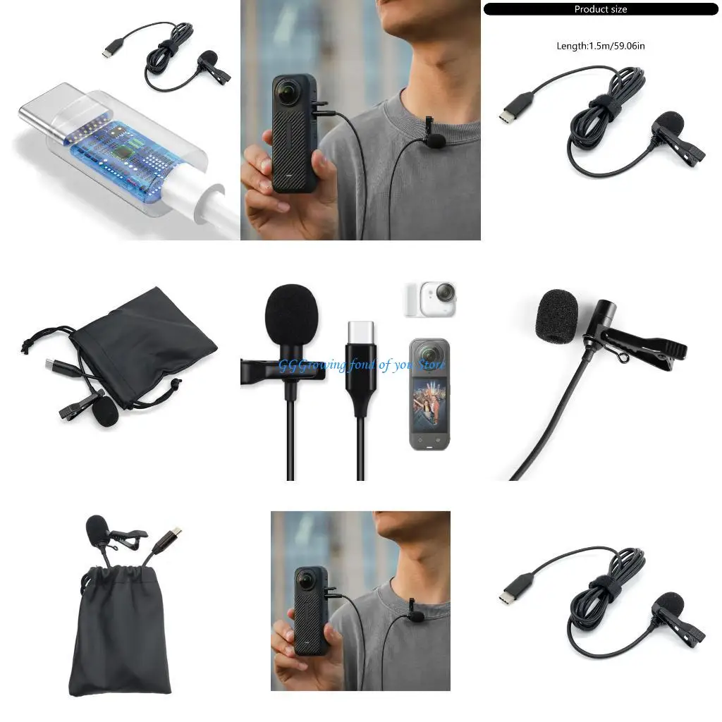 

H9EB Wireless Lavalier Microphone Enhances Voice Adventure Cameras
