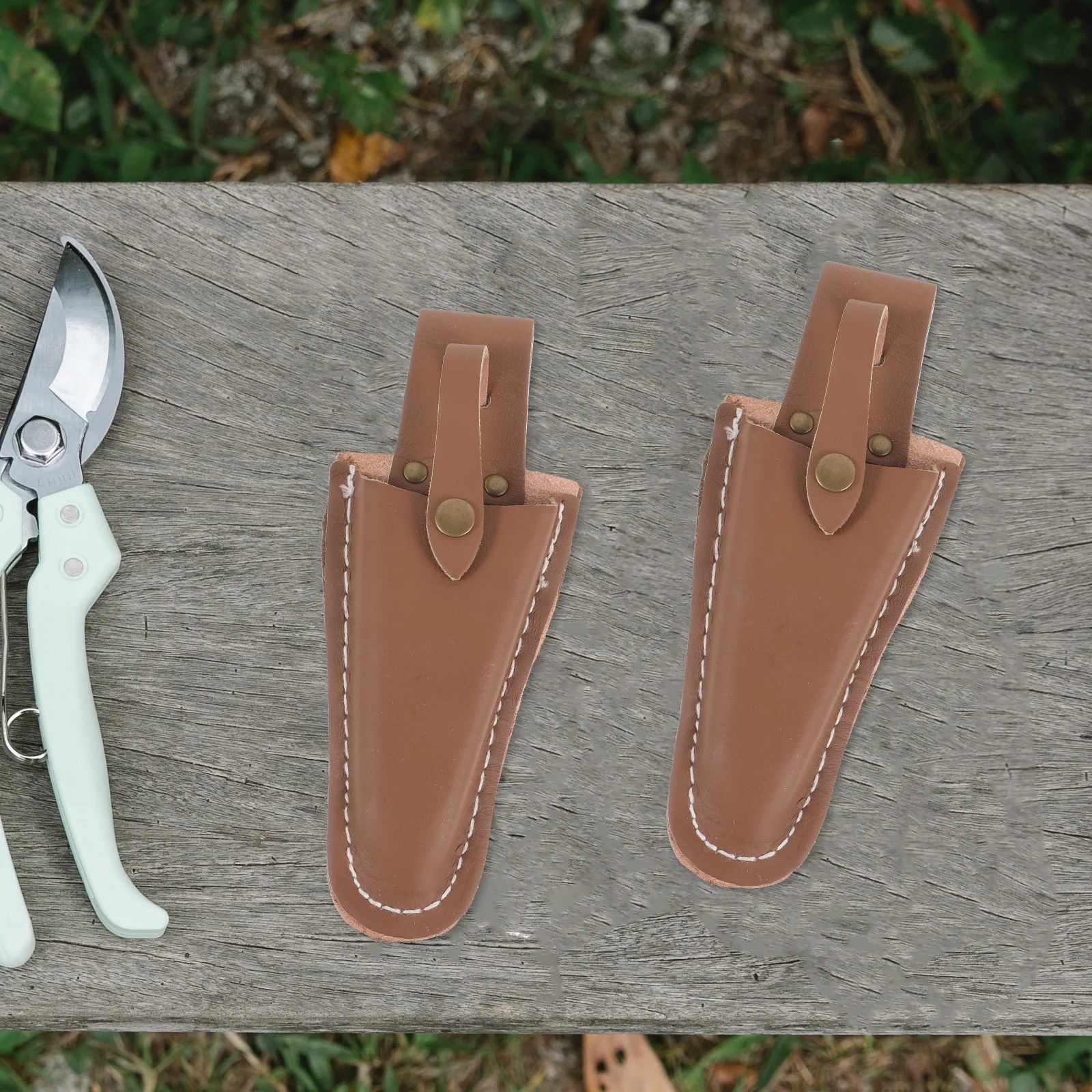 

2Pcs Durable Scissor Cover Pruner Pouch Protective Sheath Holder for Gardening Tree Pruning Tools Accessories