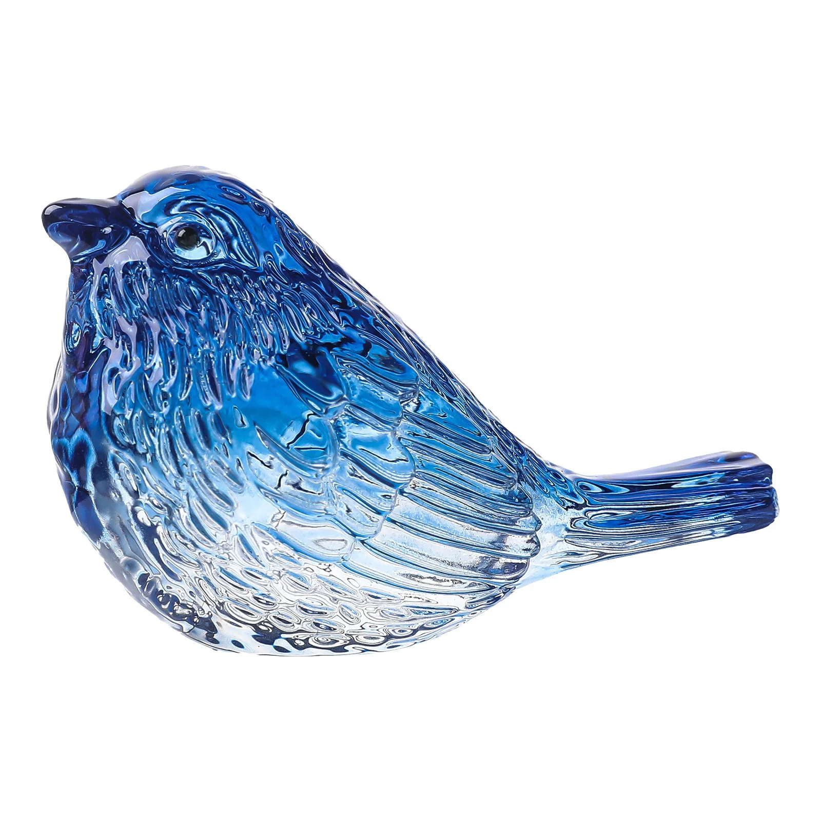 Crystal Birds Figurine Bird Gifts Bird Lovers Handmade Glass Animal Statues Home Shelf Decor 2Pcs/Set
