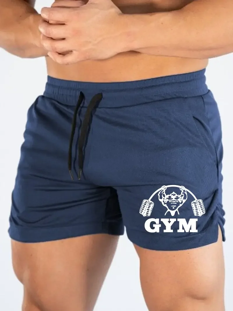 Picture 3: Summer thin mesh sports shorts for men, breathable, trendy, muscle training, three part shorts, running, casual sports shorts