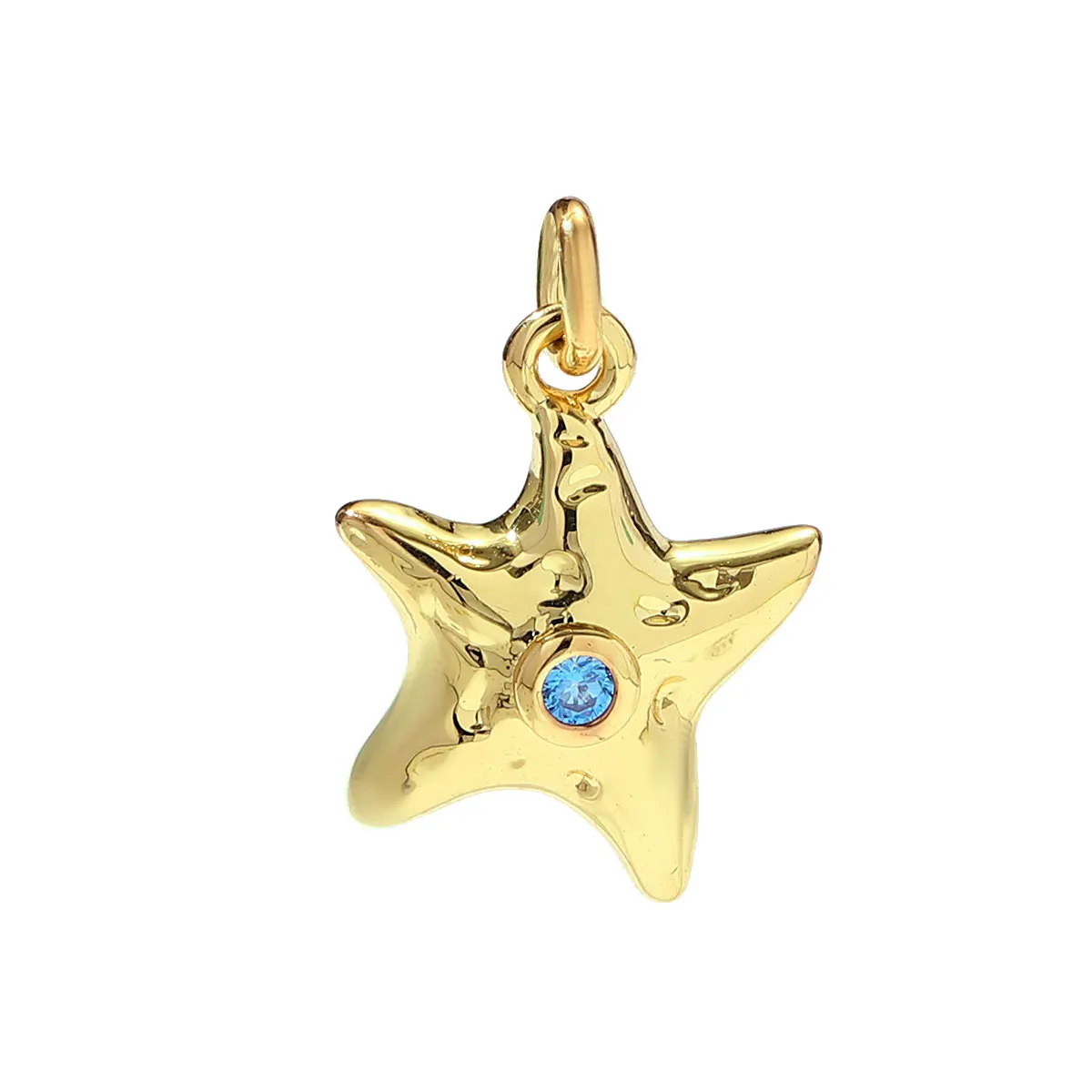 3Pcs/Lot Copper Zodiac Candy Charms Crab Turtle Starfish Pendants For Making Necklace Earrings Jewelry Accessory Wholesale