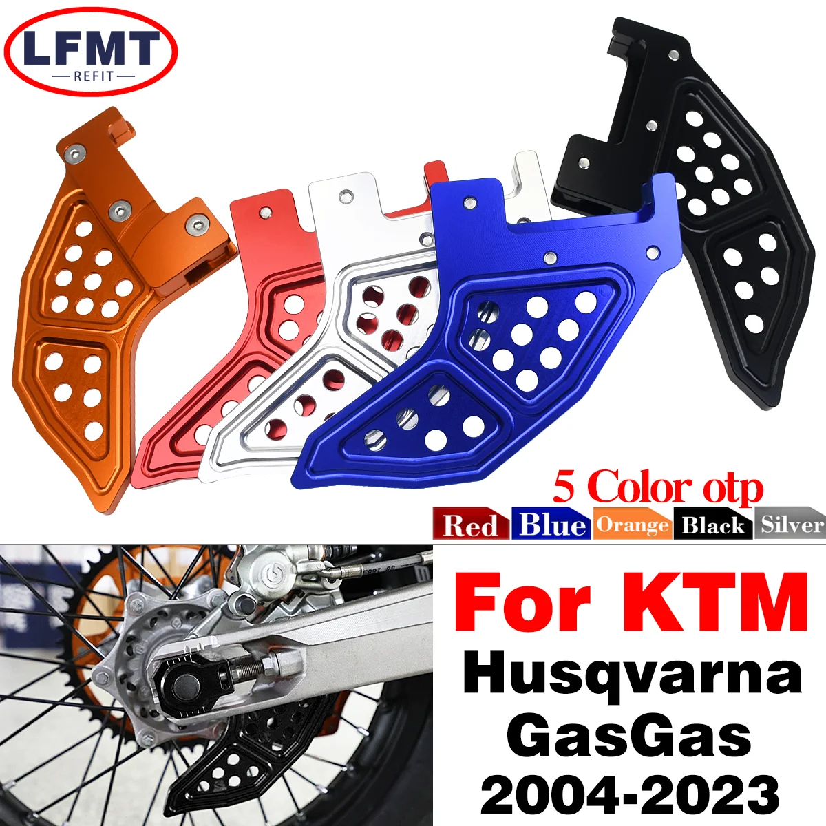 

Motorcycle CNC Aluminum Rear Brake Disc Guard Protector Cover For KTM SX SX-F XC XC-F XCW XCFW EXC EXC-F TPI Six Days 2004-2023