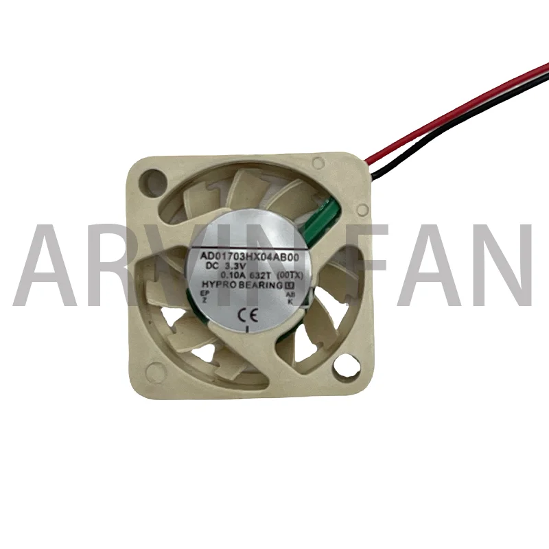 2pcs Mini Fan New FOR AD01703HX04AB00 1704 17x17x4mm 3.3V 0.10A Micro Device Fan Fan