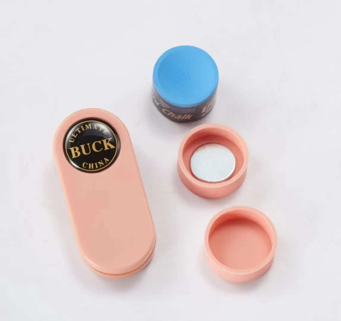 Nieuwe Collectie 2 in 1 BUCK Magnetische Biljart Krijt Houder Geschikt voor Ronde en Vierkante Vorm Krijt Professionele Biljart Accessoire