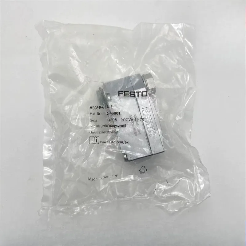 

Parts forFESTO Festo Quick Exhaust Valve VBQF U G14 E Q8 548001 548002